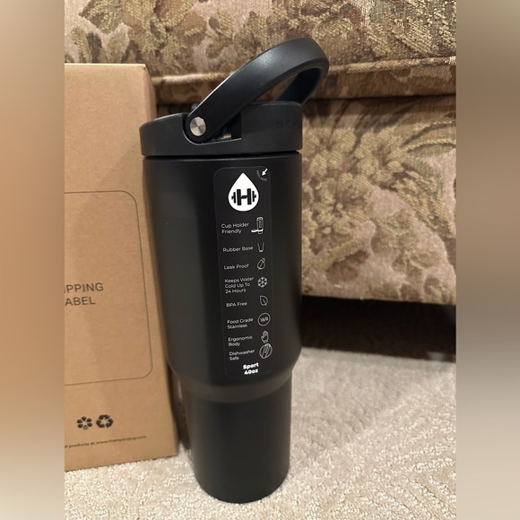HydroJug Black Sport Bottle - Picture 2 of 7